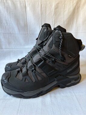 NEW Salomon Quest 4 GTX Gore-Tex Hiking Boots Gray Waterproof Tactical Size 10